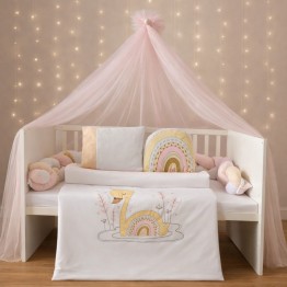  ABO  Σετ προίκας 9τμχ 70*140 Swan